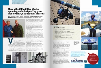 Статья в июньском выпуске журнала Angling International с рассказом о новых товарах Blue Marlin Fishing