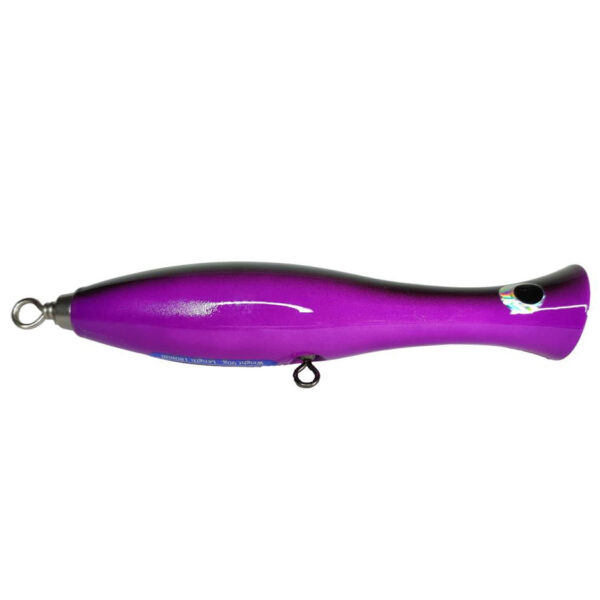 Поппер Blue Marlin GT14 Purple 180 мм 90 гр для ловли хищника — изображение 2