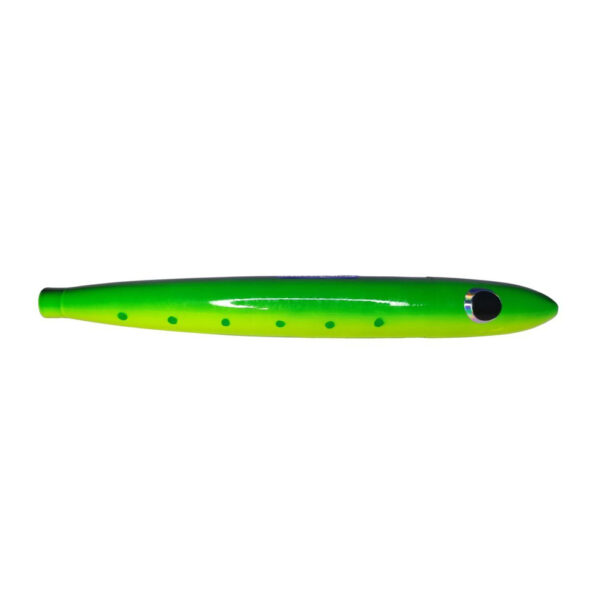 Плуг троллинговый Blue Marlin 25 см 315 гр Green Cedar Plug. Специальный крючок MUSTAD 10 0 NEEDLE EYE HOOK в подарок — изображение 3