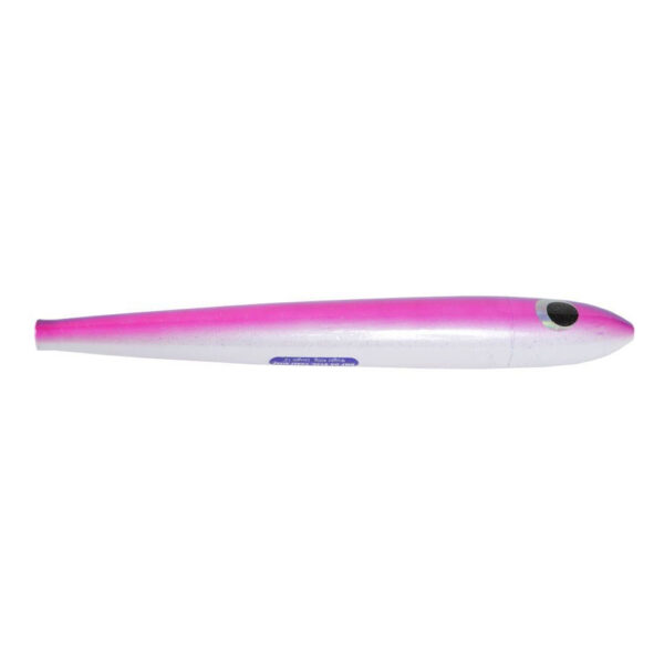 Плуг троллинговый Blue Marlin 30 см 400 гр Pink Cedar Plug. Специальный крючок MUSTAD 10 0 NEEDLE EYE HOOK в подарок — изображение 3