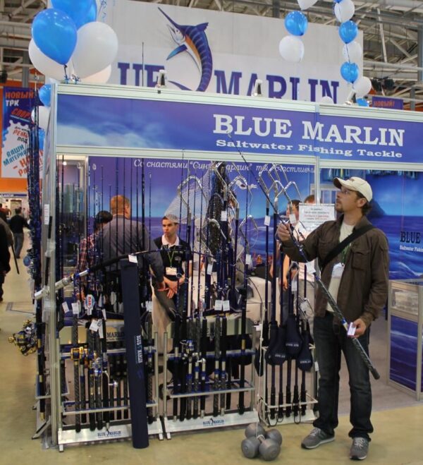 BLUE MARLIN 2105, Морское удилище, рабочая длина: 210 см , до 900 гр, 54 см в сложенном виде — изображение 4