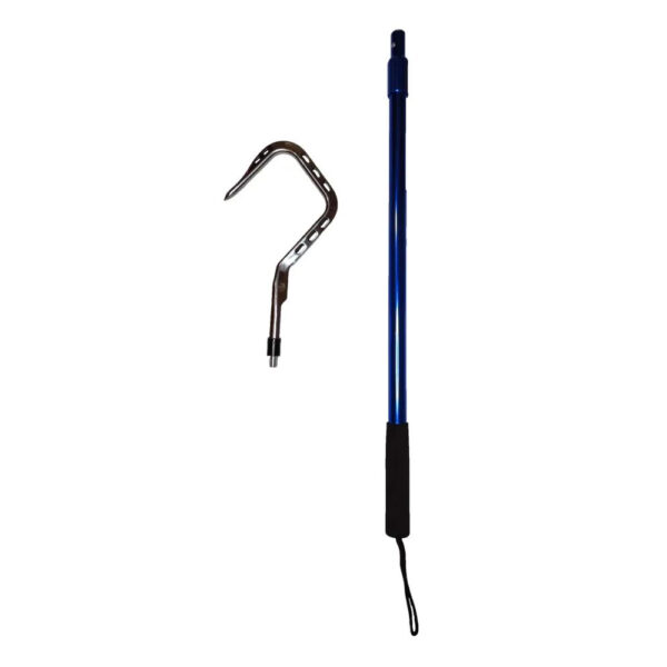 Багор BLUE MARLIN, голова 4" дюйма, из нержавеющей стали 304, раздвижной, с ручкой из морского алюминия, длина 90-180cm — изображение 4