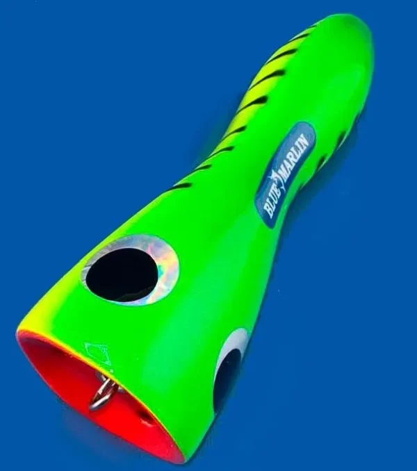 Поппер Blue Marlin Gt25 Yell 125гр 175мм  из канадского кедра с мощной арматурой для морской рыбалки