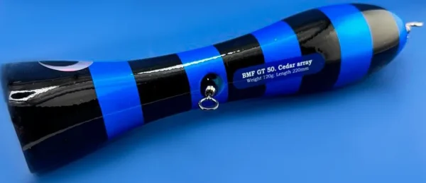 Поппер GT50 BB 120g 220mm из канадского кедра с мощной арматурой для морской рыбалки — изображение 3