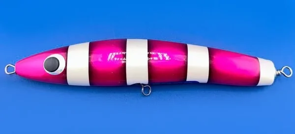 Поппер Слайдер FL10 PW 120g 220mm из канадского кедра с мощной арматурой для морской рыбалки — изображение 3