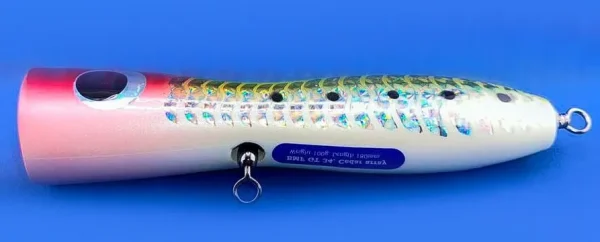Поппер GT34 RG 100g 180mm из канадского кедра с мощной арматурой для морской рыбалки — изображение 2