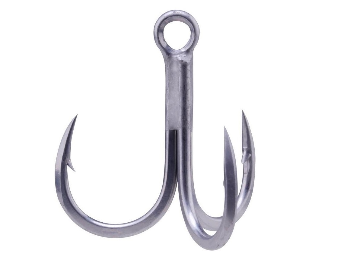 BKK Raptor-Z размером 5\0 и 4\0 прочный тройной крючок, созданный для морской рыбалки на трофейных рыб — изображение 2