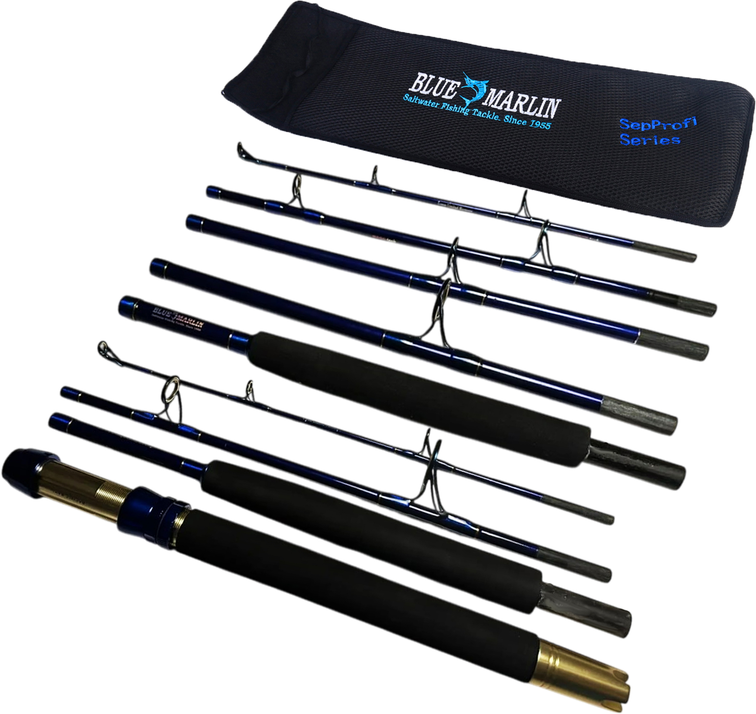 Морское спиннинговое\джиг удилище BLUE MARLIN Combo 1654-2456, model 2025 года, рабочая длина: 160-245 см , 100-200 гр, 54 см в сложенном виде.