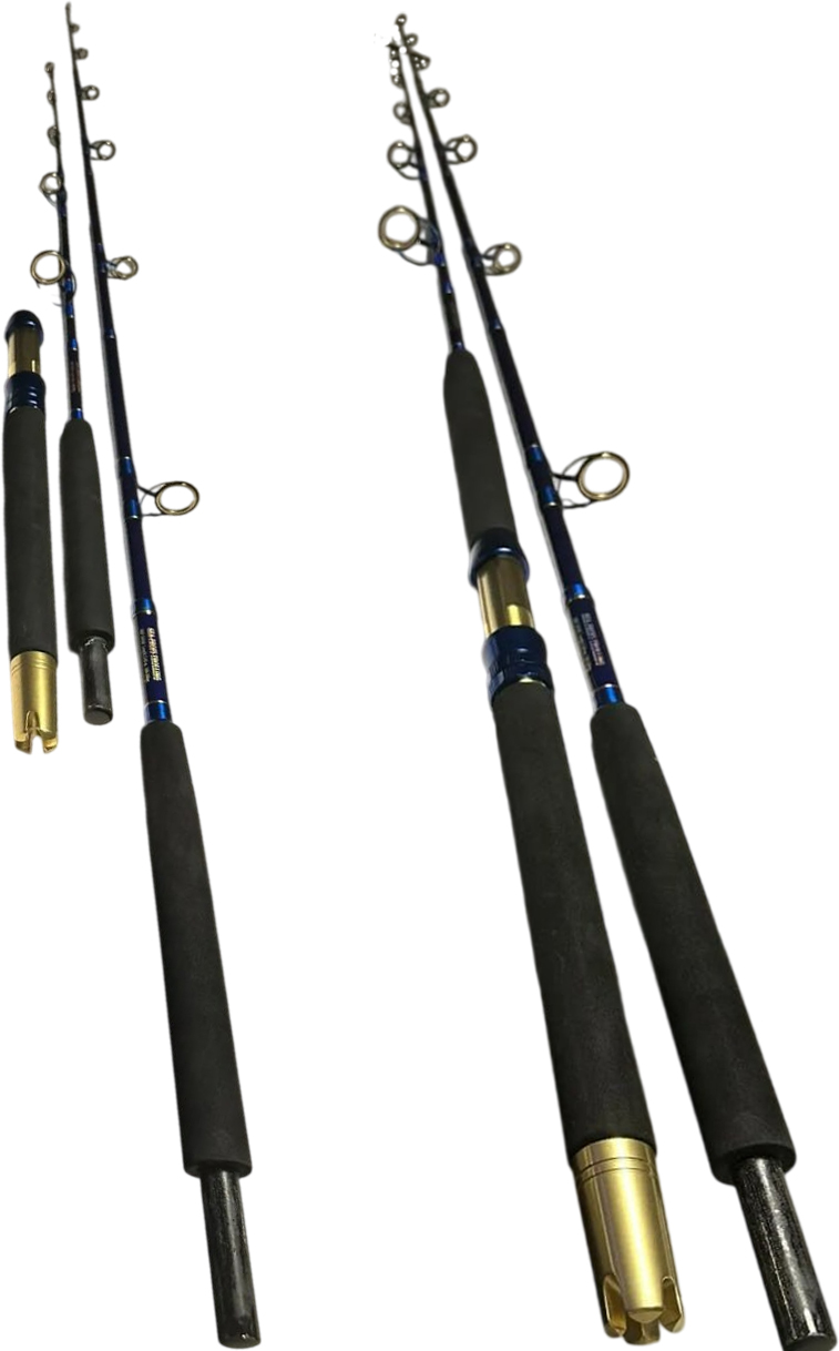 Морское спиннинговое\джиг удилище BLUE MARLIN Combo 1654-2456, model 2025 года, рабочая длина: 160-245 см , 100-200 гр, 54 см в сложенном виде. — изображение 2